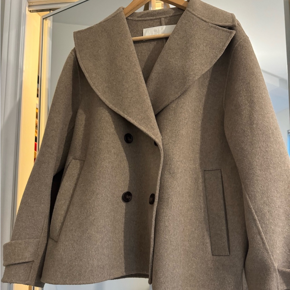 Arket Women's Brown Pea Coat